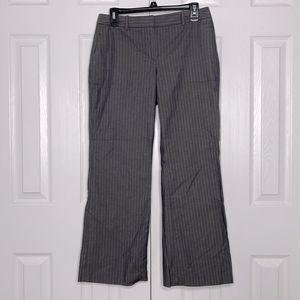 LOFT Marisa Pinstripe Flat Front Trouser Pants | 28.5 inseam | Size 6P
